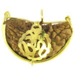 One Mukhi Rudraksha Pendant (Om Cap)