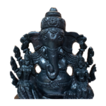 Adbhut Lord Ganesha- Carved on Shaligram