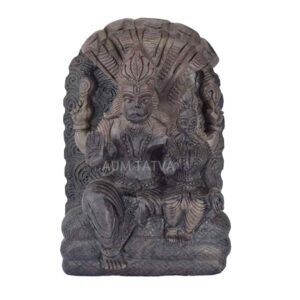 Shree Lakshmi Narsimha Idol in Red Shaligram