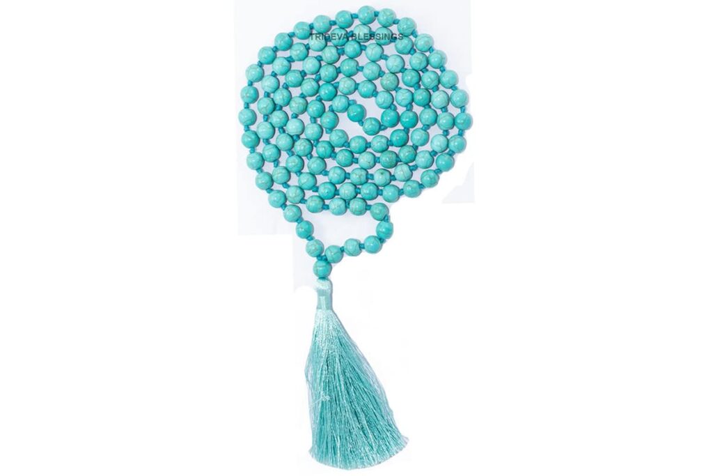 Turquoise Semiprecious Stone Mala