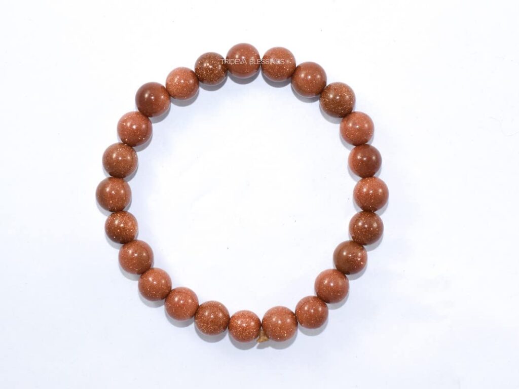 Sun Stone Semiprecious Stone Bracelet