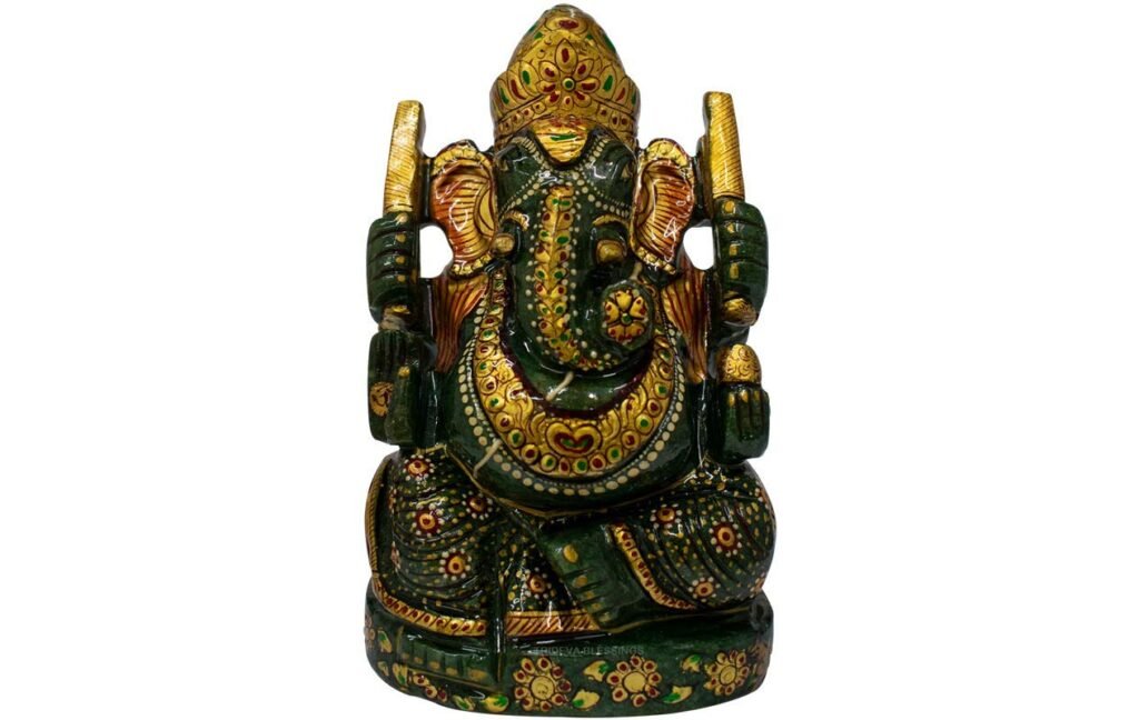 Lord Ganesha/Vighanharta - Carved on Jade (2112 Gram)
