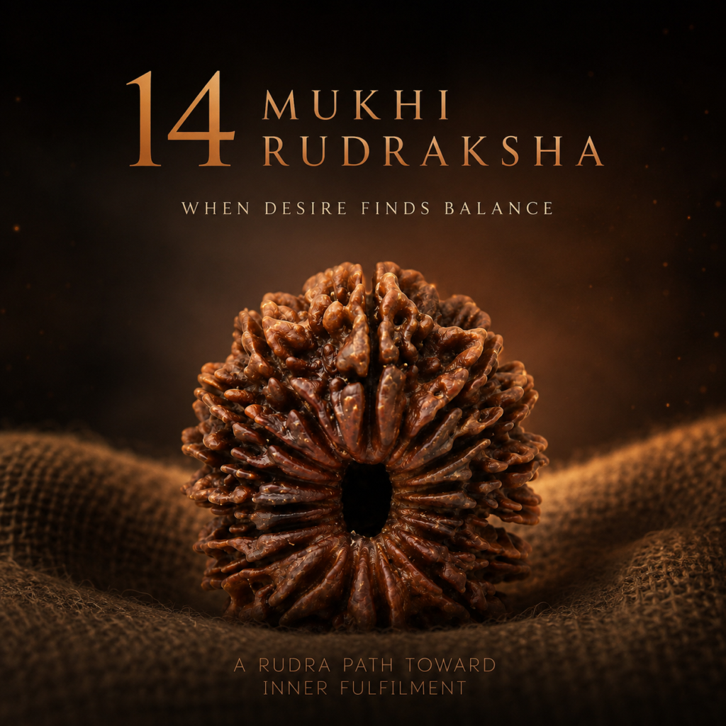 14 Mukhi Rudraksha/Fourteen face Rudraksha - Nepal Bead (23.99 mm)
