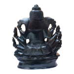 Adbhut Lord Ganesha- Carved on Shaligram