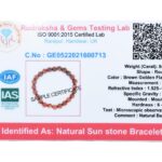 Sun Stone Semiprecious Stone Bracelet