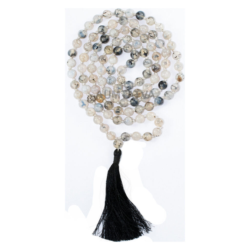 Agate Semiprecious Stone Mala