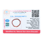 Sun Stone Semiprecious Stone Bracelet