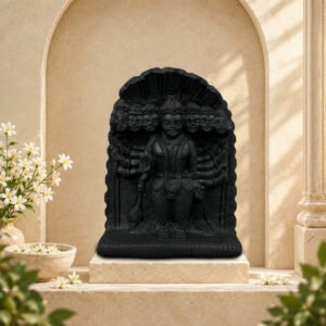 Lord Vishnu in Vishvarupa Form on Natural Shaligram Stone (Piece 2)