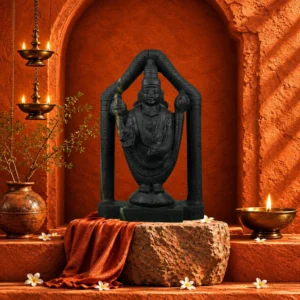 Tirupati Balaji Ji with Sheshnag Arch on Natural Shaligram Stone