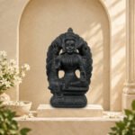 Kolhapuri Maha Laxmi Ji on Natural Shaligram Stone (Piece 1)