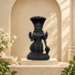 Hand-Carved Lord Vishnu Ji on Natural Shaligram Stone