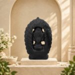 Kolhapuri Maha Laxmi Ji on Natural Shaligram Stone (Piece 1)