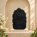 Standing Hanuman Ji with Gada on Natural Shaligram Stone (Piece 1)