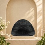 Kurma Prishtha Shri Yantra Carved on Natural Shaligram Stone (Piece 2)
