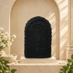 Sitting Vishnu Laxmi Ji on Natural Shaligram Stone