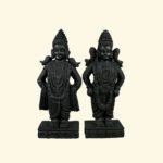 Vitthal Rukmini Ji on Natural Shaligram Stone (Piece 2)