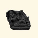 Sleeping Vishnu Laxmi Ji with Brahma Ji on Natural Shaligram Stone (Piece 1)