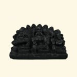 Laxmi Ganesh Saraswati Ji on Natural Shaligram Stone