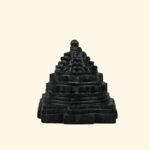 Meru Shri Yantra Carved on Natural Shaligram Stone (Piece 2)