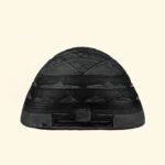 Kurma Prishtha Shri Yantra Carved on Natural Shaligram Stone (Piece 2)