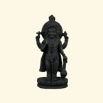 Standing Chaturbhuj Lord Vishnu Ji on Natural Shaligram Stone