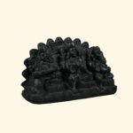 Laxmi Ganesh Saraswati Ji on Natural Shaligram Stone