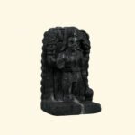 Standing Hanuman Ji with Gada on Natural Shaligram Stone (Piece 2)