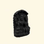 Sitting Vishnu Laxmi Ji on Natural Shaligram Stone