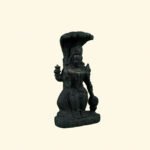 Hand-Carved Lord Vishnu Ji on Natural Shaligram Stone