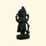 Standing Chaturbhuj Lord Vishnu Ji on Natural Shaligram Stone
