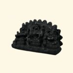 Laxmi Ganesh Saraswati Ji on Natural Shaligram Stone