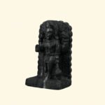 Standing Hanuman Ji with Gada on Natural Shaligram Stone (Piece 2)