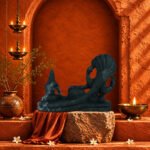 Sleeping Vishnu Laxmi Ji on Natural Shaligram Stone (Piece 1)