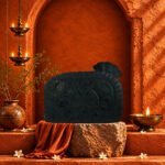Sleeping Vishnu Laxmi Ji on Natural Shaligram Stone (Piece 3)