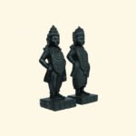 Vitthal Rukmini Ji on Natural Shaligram Stone (Piece 1)