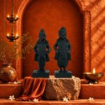 Vitthal Rukmini Ji on Natural Shaligram Stone (Piece 1)