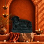 Sleeping Vishnu Laxmi Ji on Natural Shaligram Stone (Piece 3)