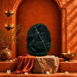 Kalki Avatar of Lord Vishnu Ji Carved on Natural Shaligram Stone