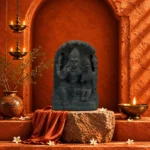 Narasimha Laxmi Ji on Rare Red Natural Shaligram Stone