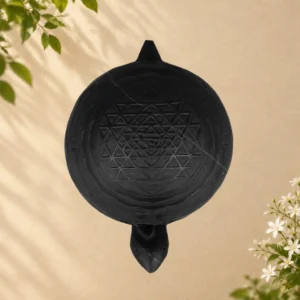Kurma Avatar with Rekha Shri Yantra on Natural Shaligram Stone